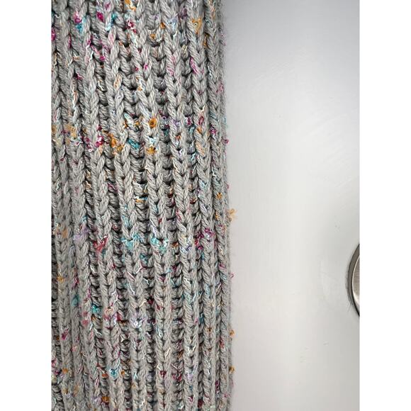 Free People FP Leo Tunic Silver Gleam Sweater sz XS - Picture 3 of 4